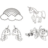 Shrink plastic sheets with motifs