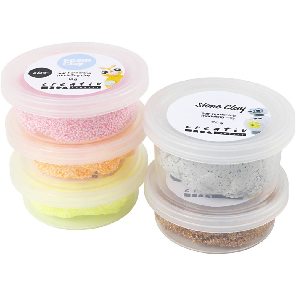 Stone Foam Clay Mix 100g - Red/Orange Harmony