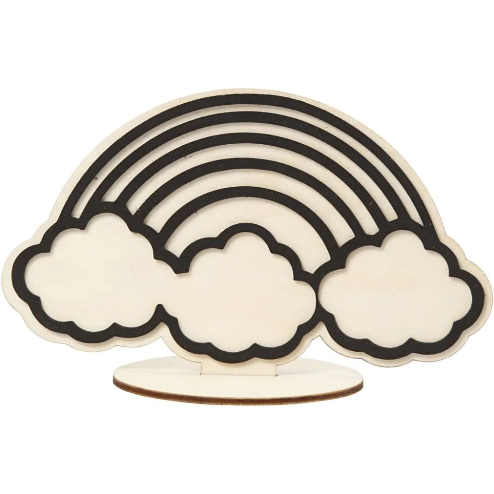 Rainbow Wooden Decoration Figure