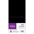 Crafter's Companion 6"x6" Black Card & White Envelopes (100)