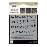 FolkArt Stencil 3 Pieces - Fairy ABC