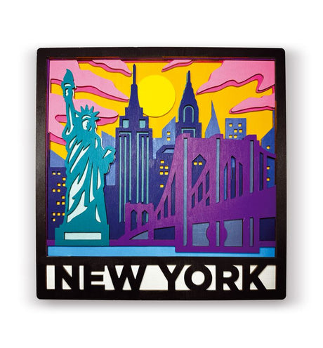 Splat Planet Wood Art Kit - New York