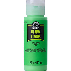 FolkArt Glow-in-the-Dark Acrylic 59ml - Green