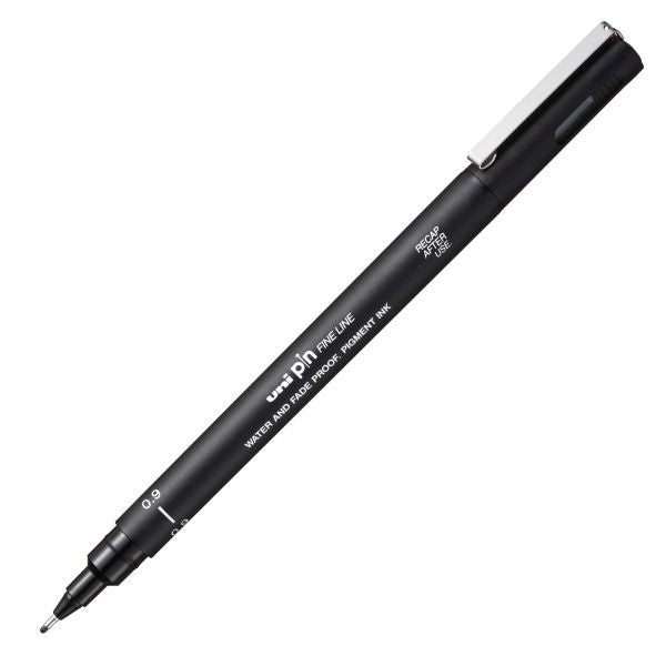 Uni-ball Pin 09-200S Fine Marker 0.9mm - Black