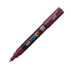 uni Posca PC-1M Extra Fine Bullet Tip Paint Marker Red Wine