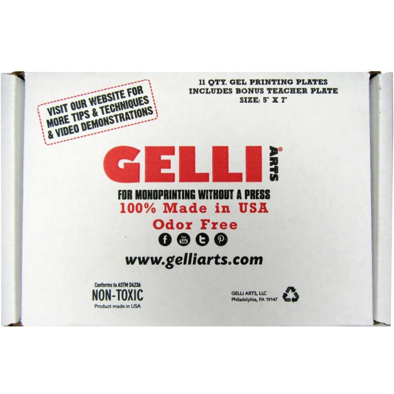 Gelli Arts - Printing Plate 5 inch x 7 inch Class Pack (11 plates)