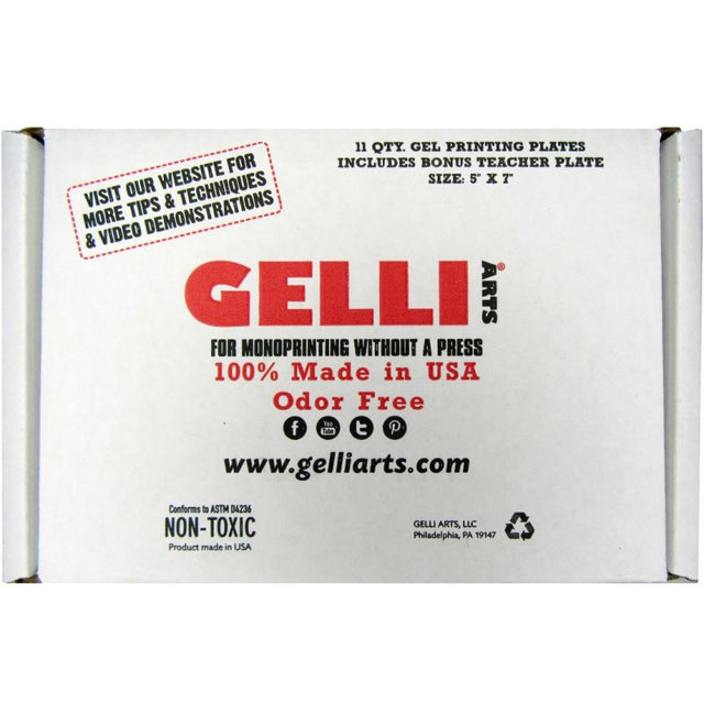 Gelli Arts - Printing Plate 5 inch x 7 inch Class Pack (11 plates)