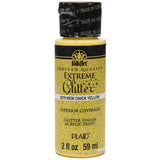FolkArt Extreme Glitter Acrylic Paint 59ml - New Chick Yellow