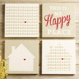 FolkArt Stencil 8x8" - Home Sweet Home (3 Pcs)