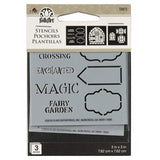FolkArt Stencil 3x3in - Fairy Signs (3 Pcs)