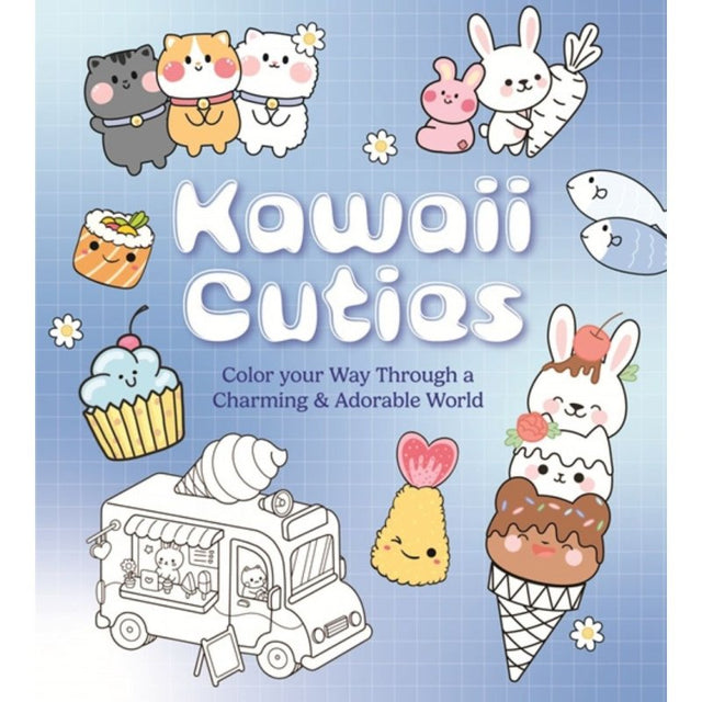 Kawaii Cuties Coloring Book