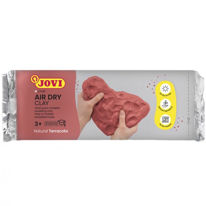 Jovi Air Dry Clay Bar - 250g Terracotta