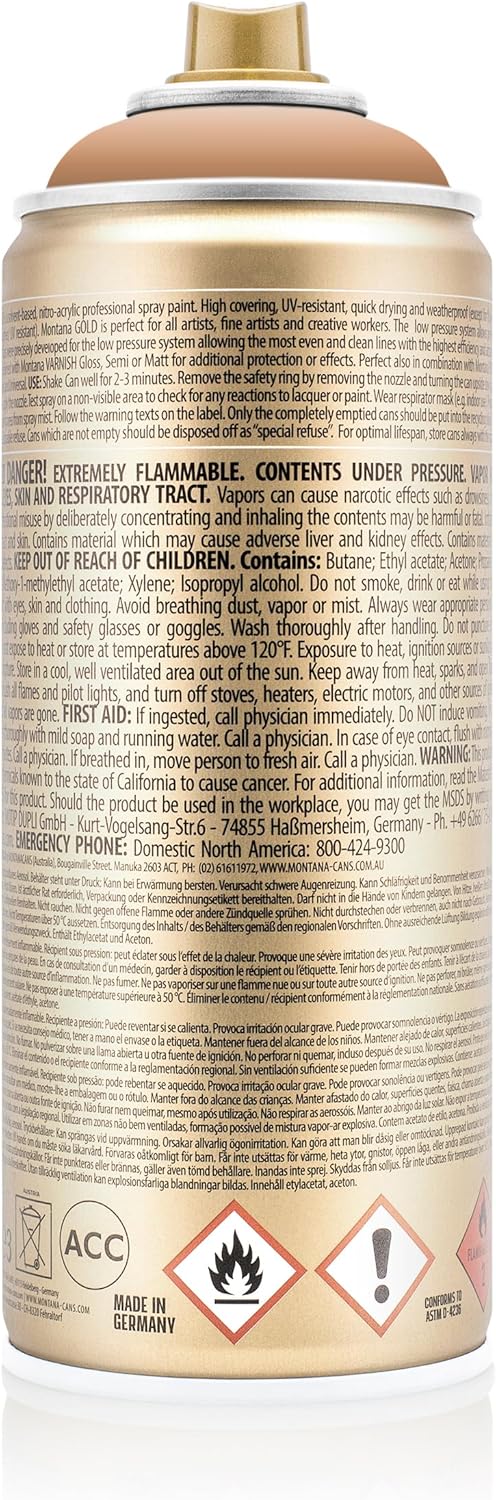 Montana GOLD Spray Paint 400ml - Toffee (G1440)