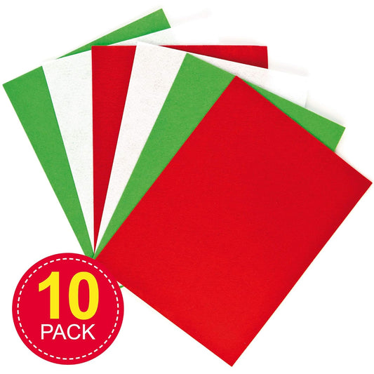 Festive Felt Sheet Value Pack (Pack of 10)