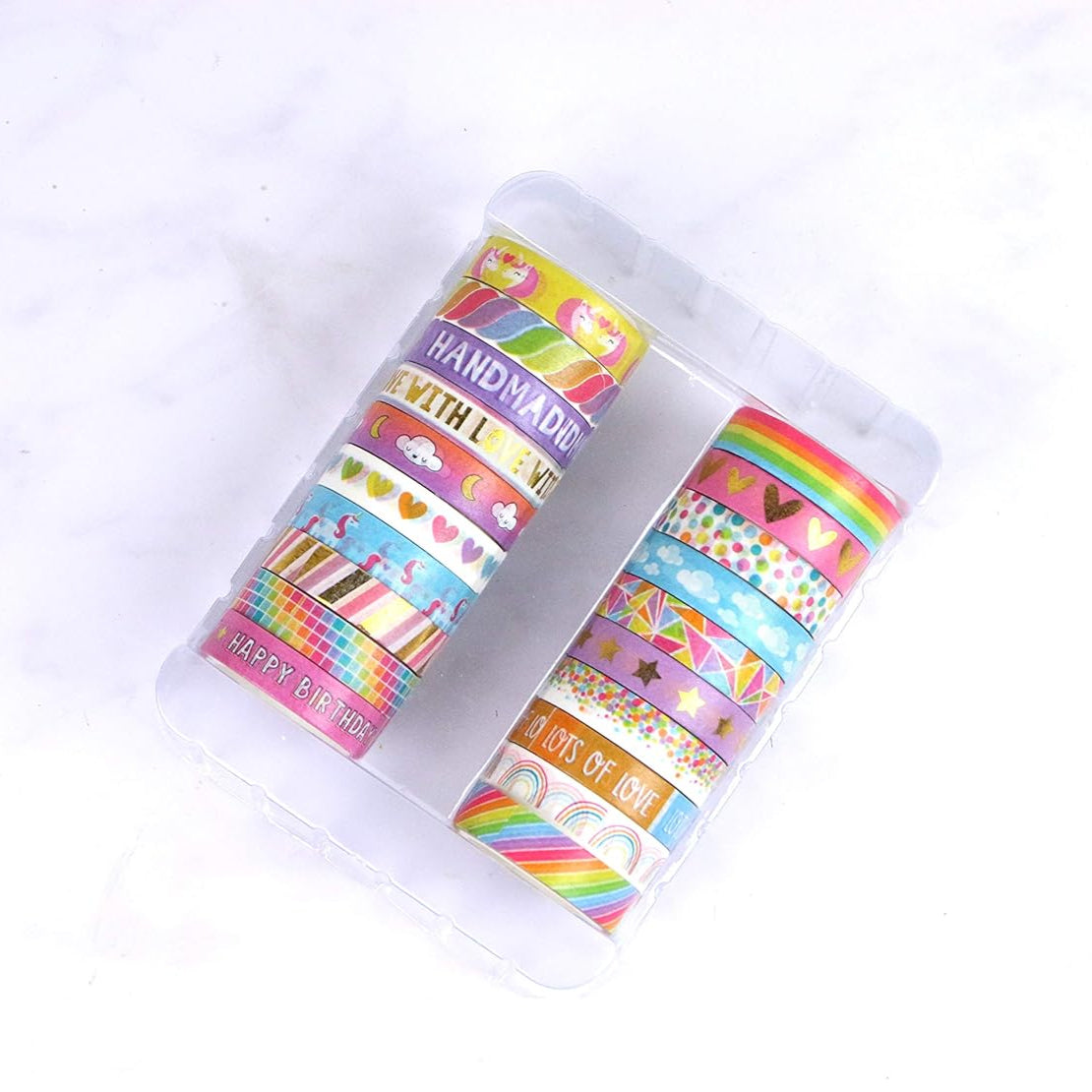 Dovecraft Washi Tape Box 20 Rolls - Bright