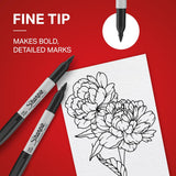 Sharpie Fine Tip Permanent Markers - Black (5 Pack)
