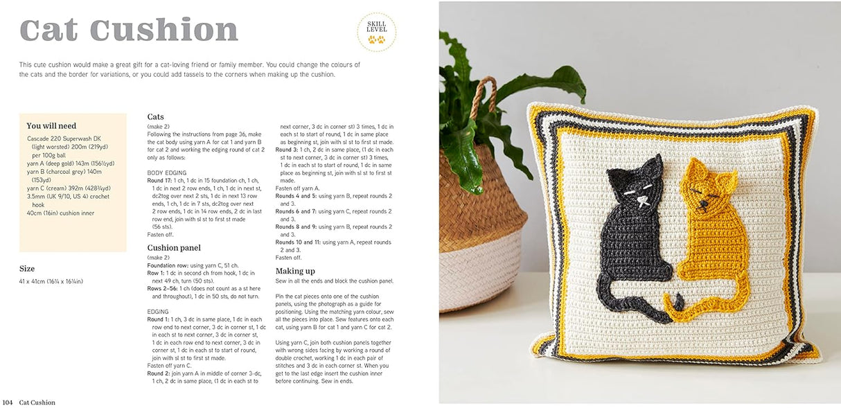 Animal Granny Squares Crochet Book by Leonie Morga