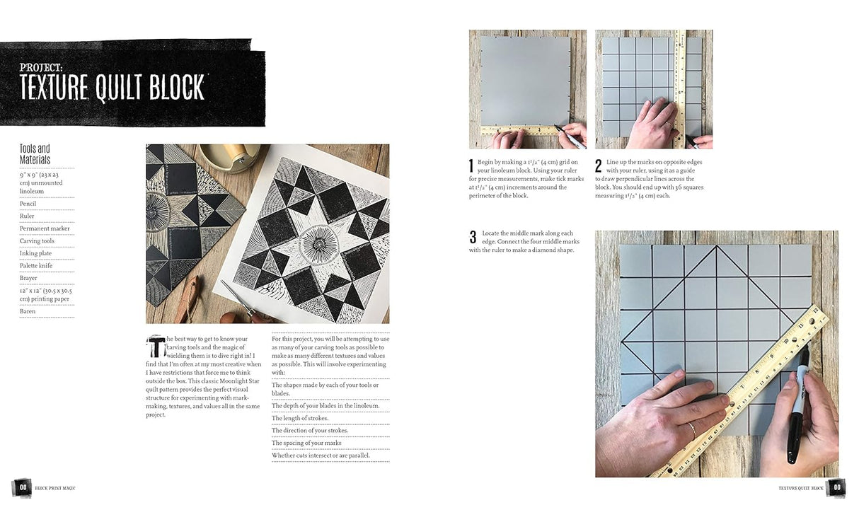 Block Print Magic Book