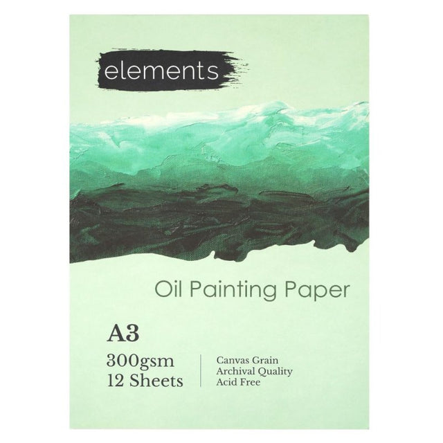 Elements Oil Pad 300gsm - A3 (12 Sheets)