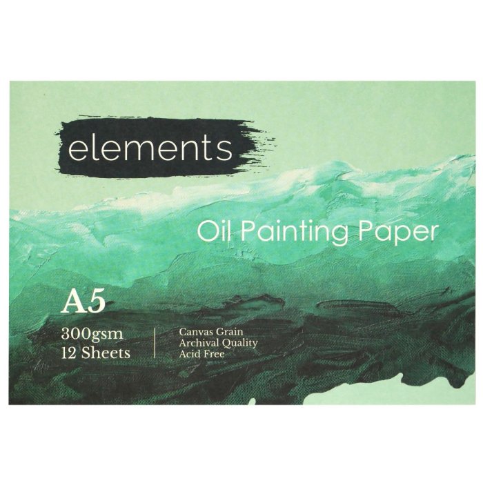 Elements Oil Pad  300gsm - A5 (12 Sheets)