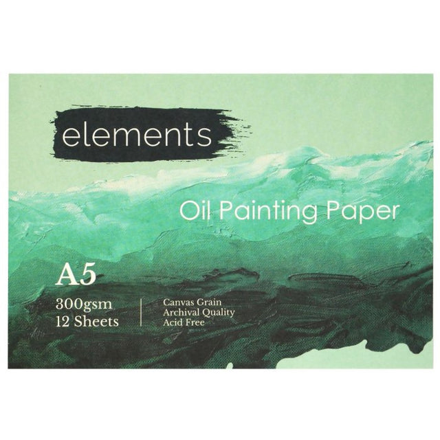 Elements Oil Pad  300gsm - A5 (12 Sheets)