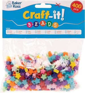 Baker Ross AR290 Star Beads (Pack of 400)