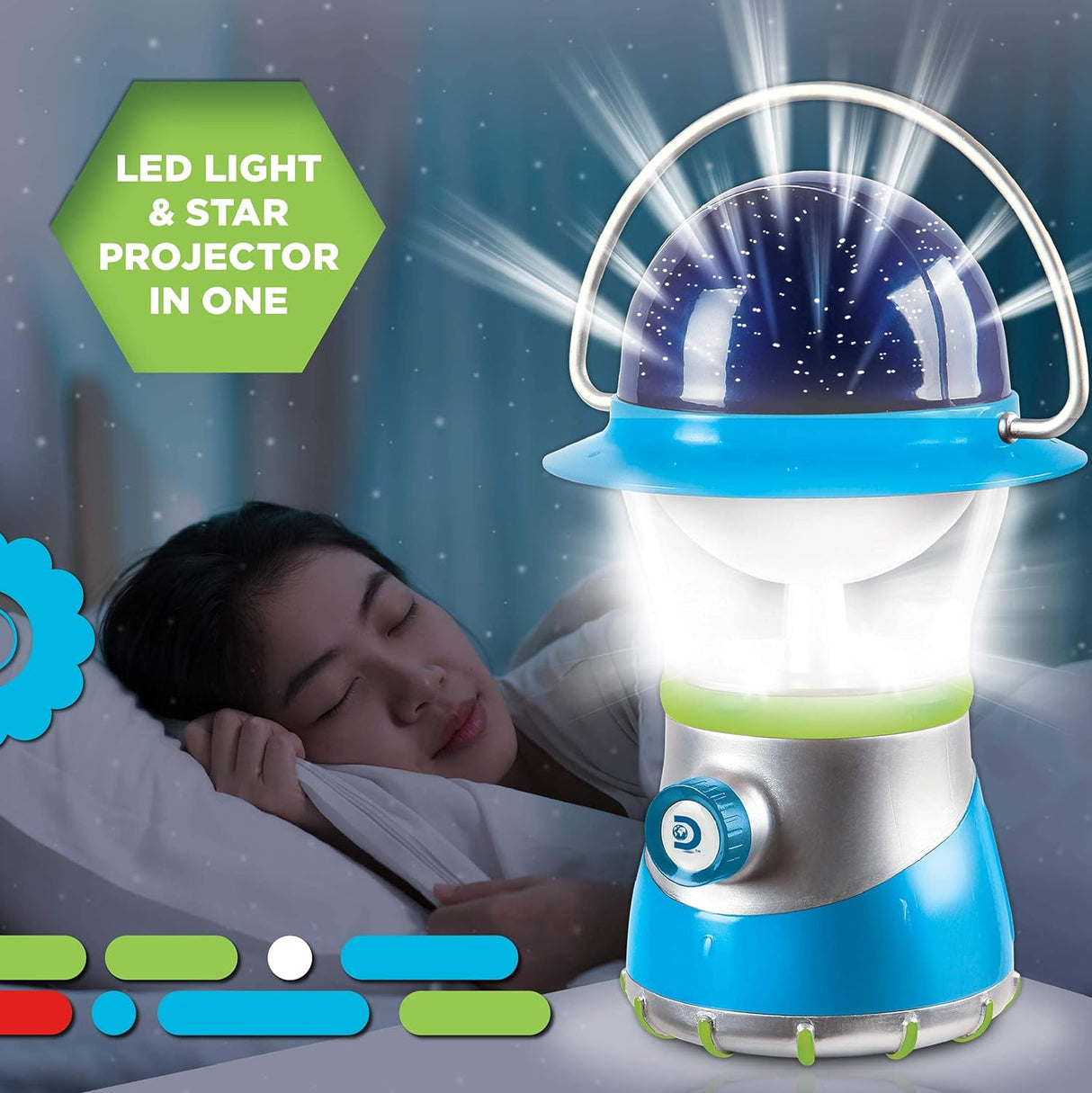 Discovery Toy Kids Starlight Lantern LED Light and Star Projector
