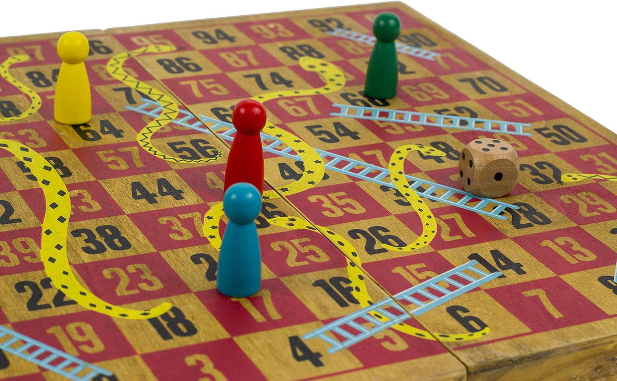 Wooden Games-Snakes and Ladders