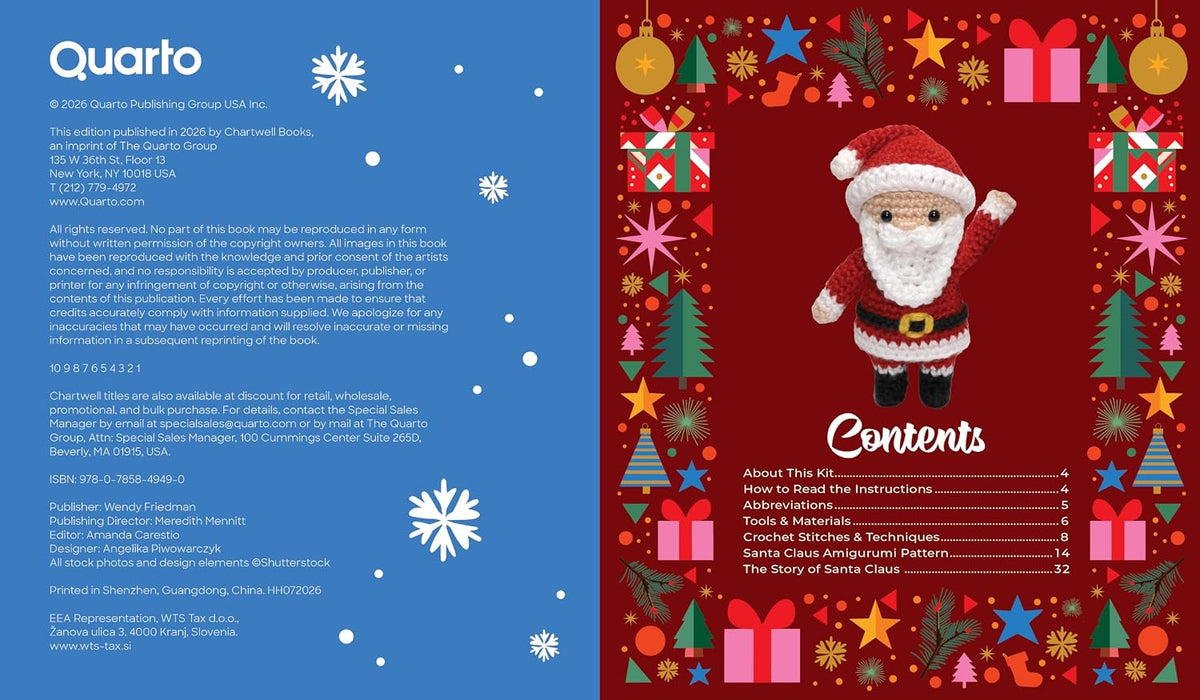 Official Santa Claus Book & Crochet Kit