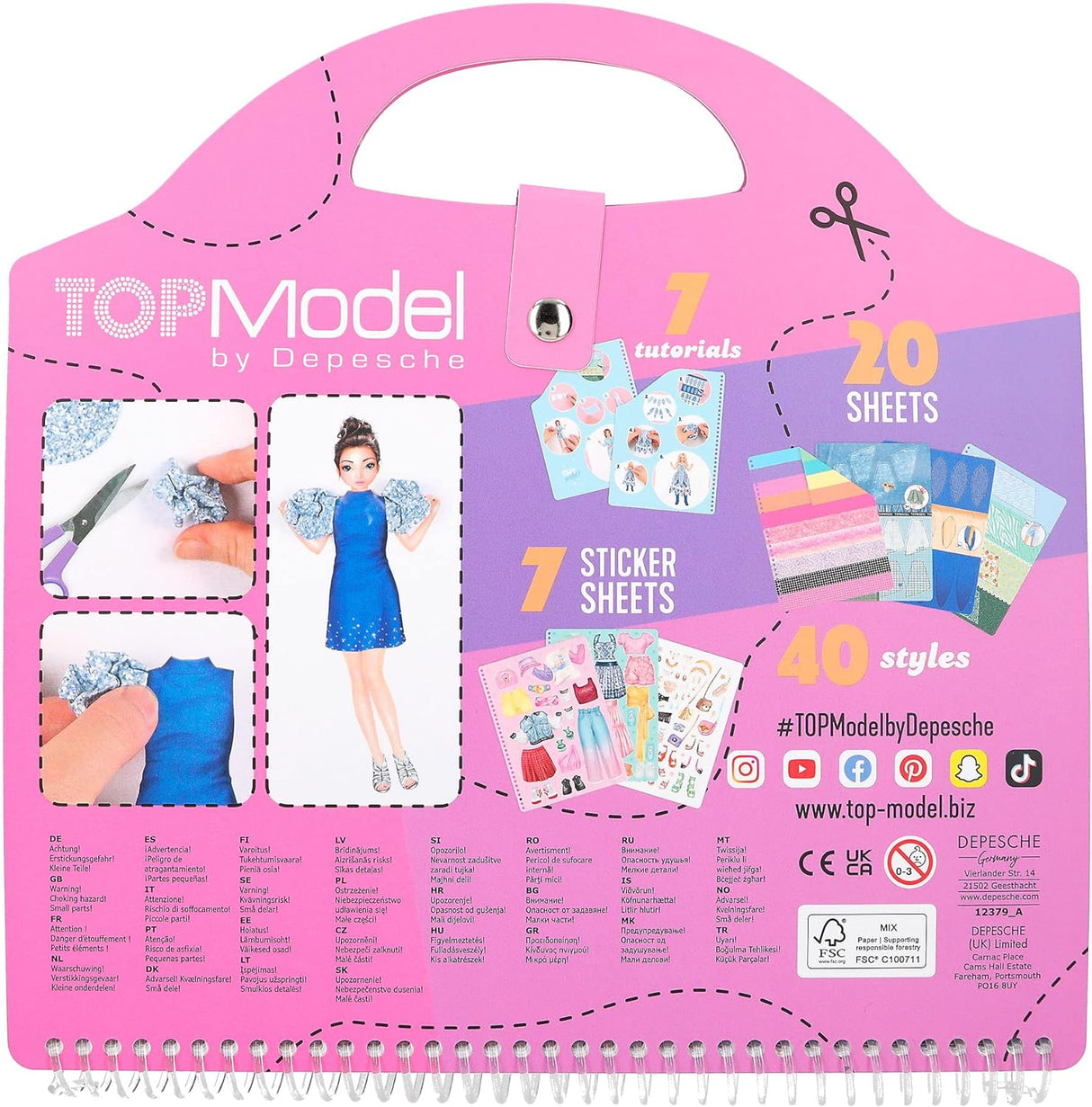 TOPModel Dress Me Up Collage Book