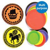 Coloured Paper Plates Value Pack (Pack of 36)
