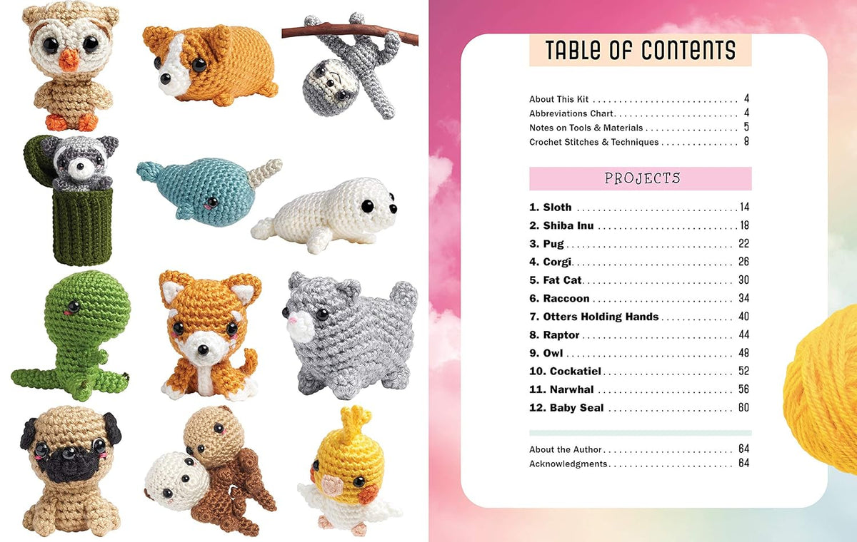 Crochet Your Own Kawaii Animal Cuties Kit