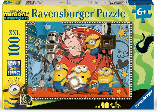 100 Pieces XXL Jigsaw Puzzle - Minions & Monsters