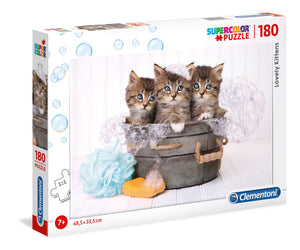 Clementoni Lovely Kittens Supercolor  180-piece Puzzle for Children 
