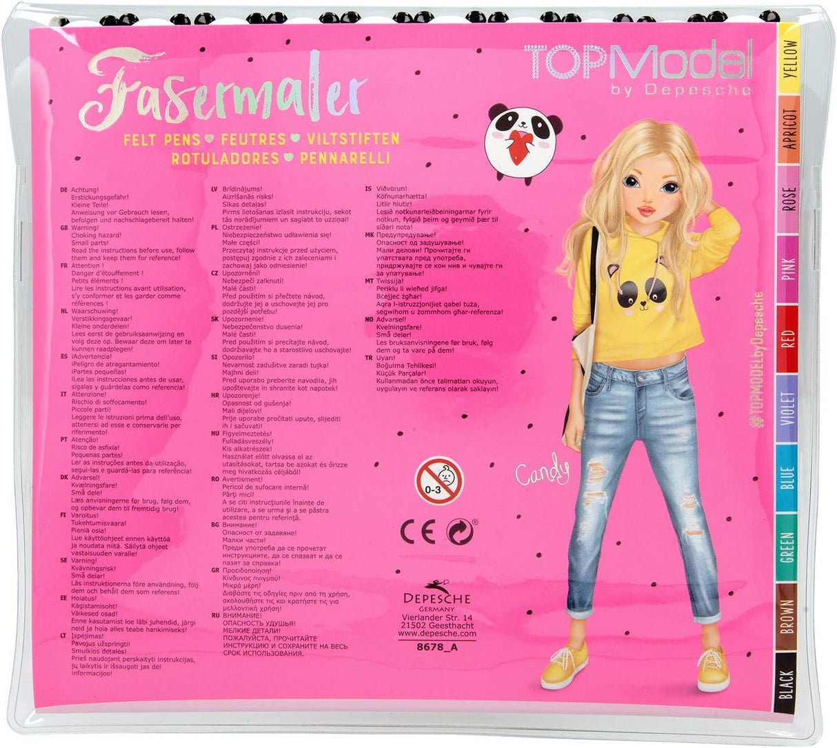 TOPModel 8678 Fibre-Tip Pens in Sweet Candy Cake Design