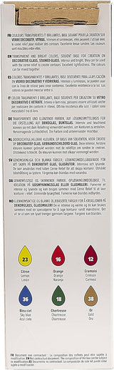 Pebeo Vitrail Initiation Glass Paint Set 6 x 20ml