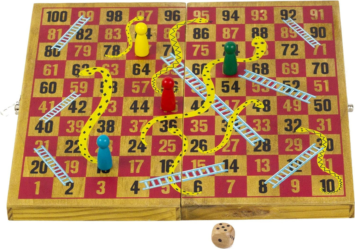 Wooden Games-Snakes and Ladders