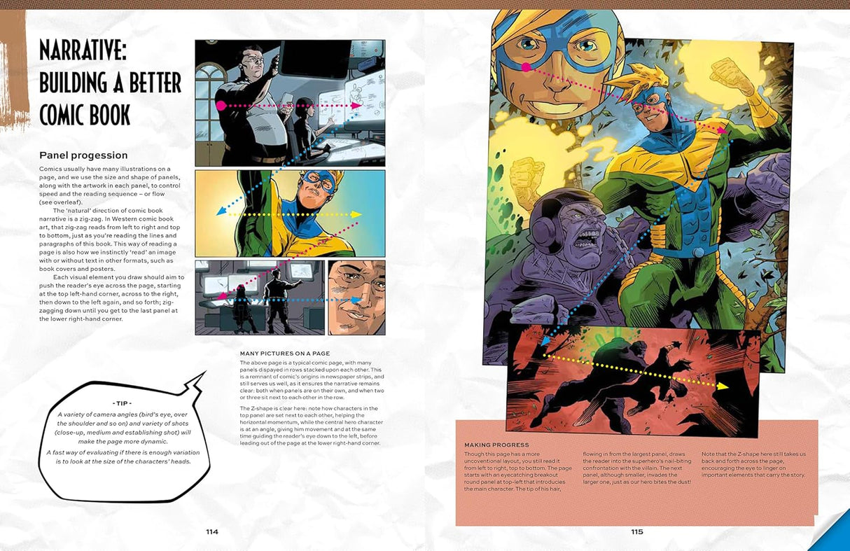Comic Art Superheroes Book