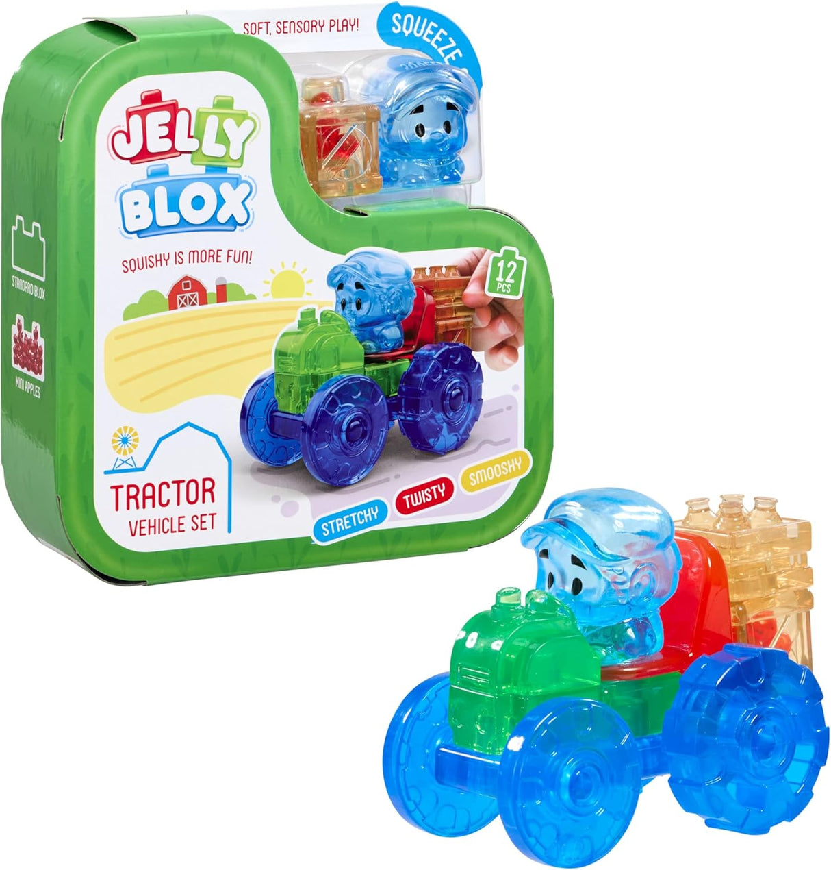 Jelly Blox - Tractor Set (12 Pieces)