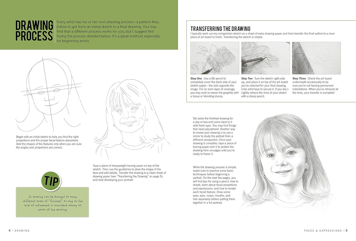 Drawing Faces and Expressions Book