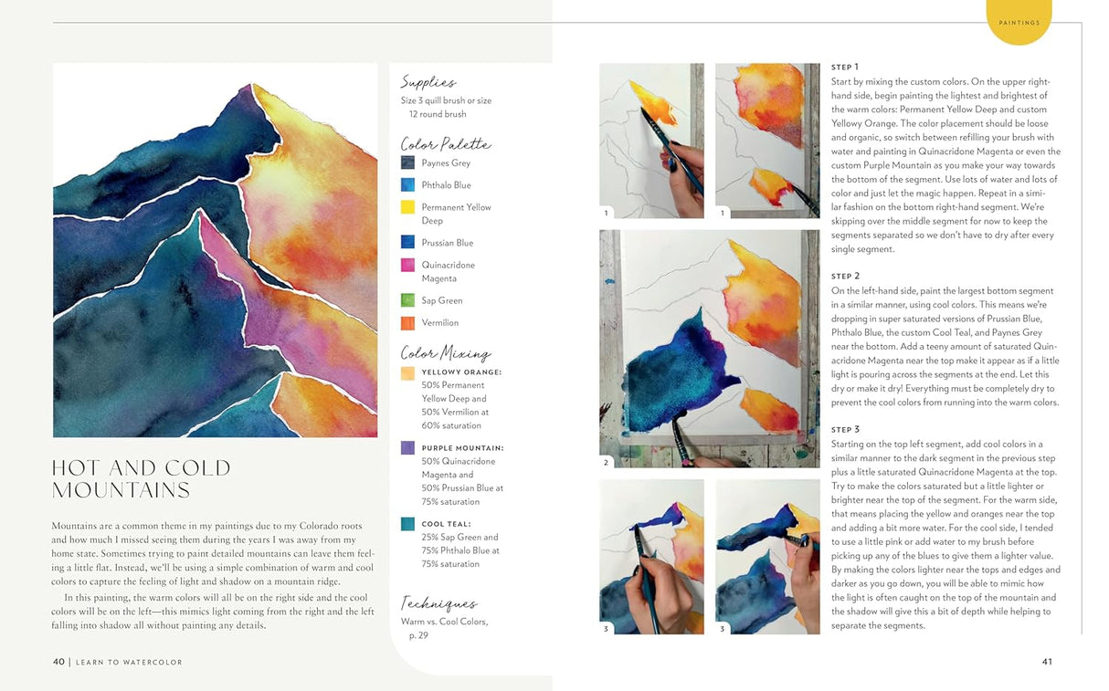 Learn to Watercolor Book