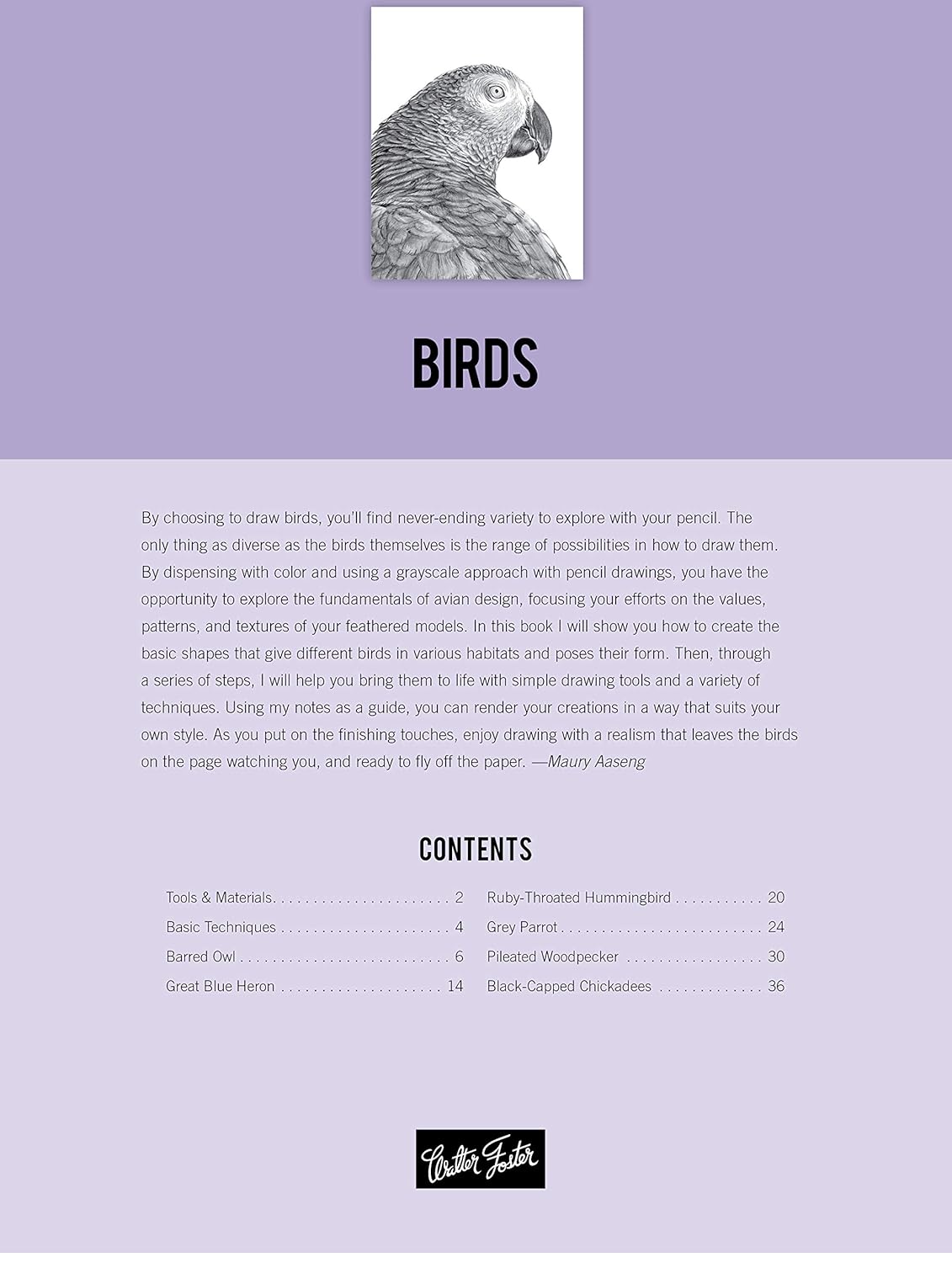 Drawing Birds: Learn to Draw Step by Step Book