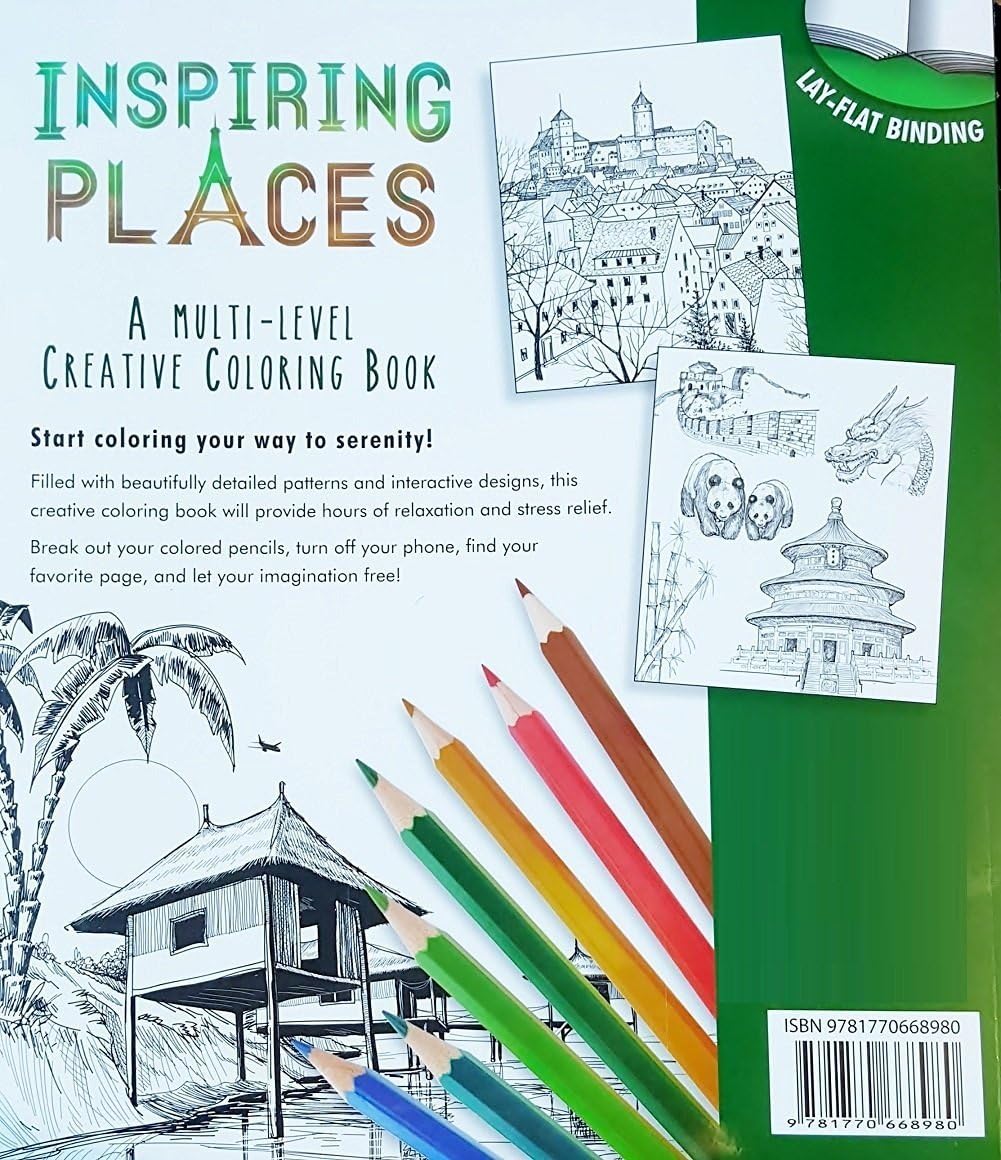 Inspiring Places Colouring Book