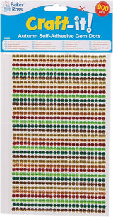 Autumn Self-Adhesive Gems (Pack of 900)