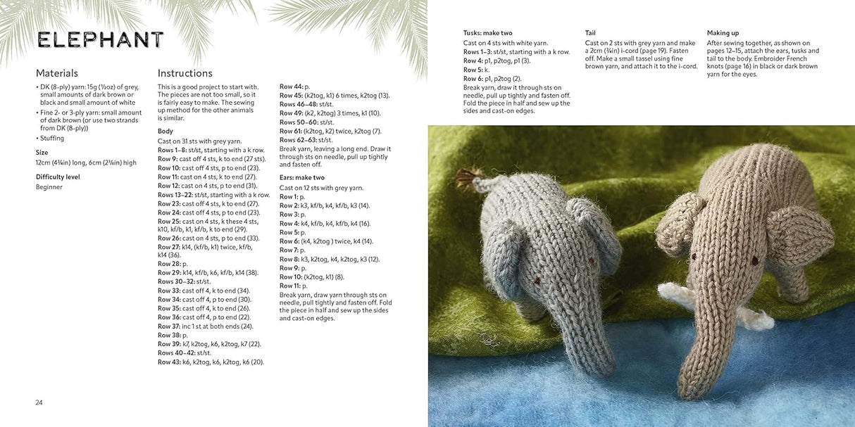 Knit a Mini Safari Book by Sachiyo Ishii