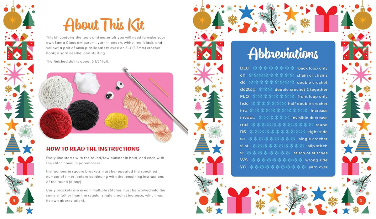 Official Santa Claus Book & Crochet Kit