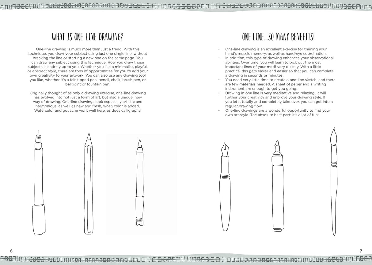 15-Minute Drawing: One-Line Drawing Book by Heinke Nied