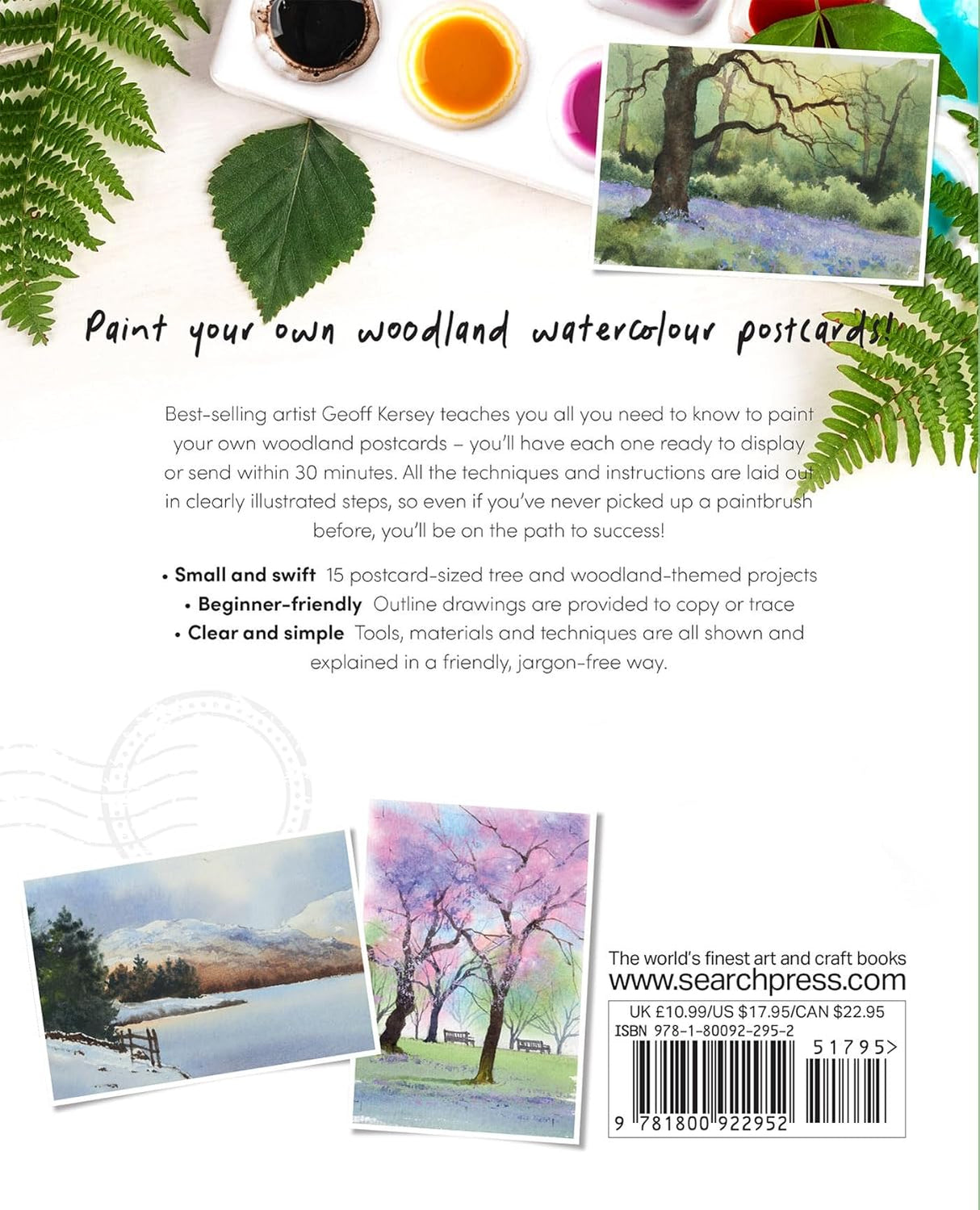 Ready to Paint Postcards: Woodlands Book