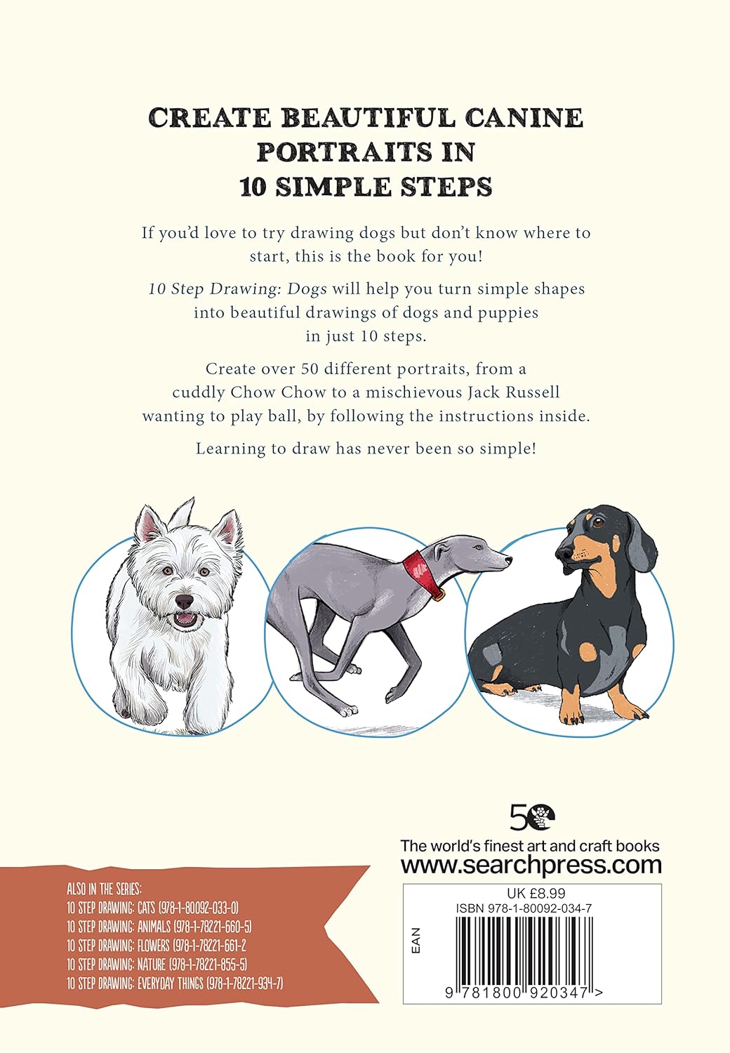 10 Step Drawing: Dogs Book