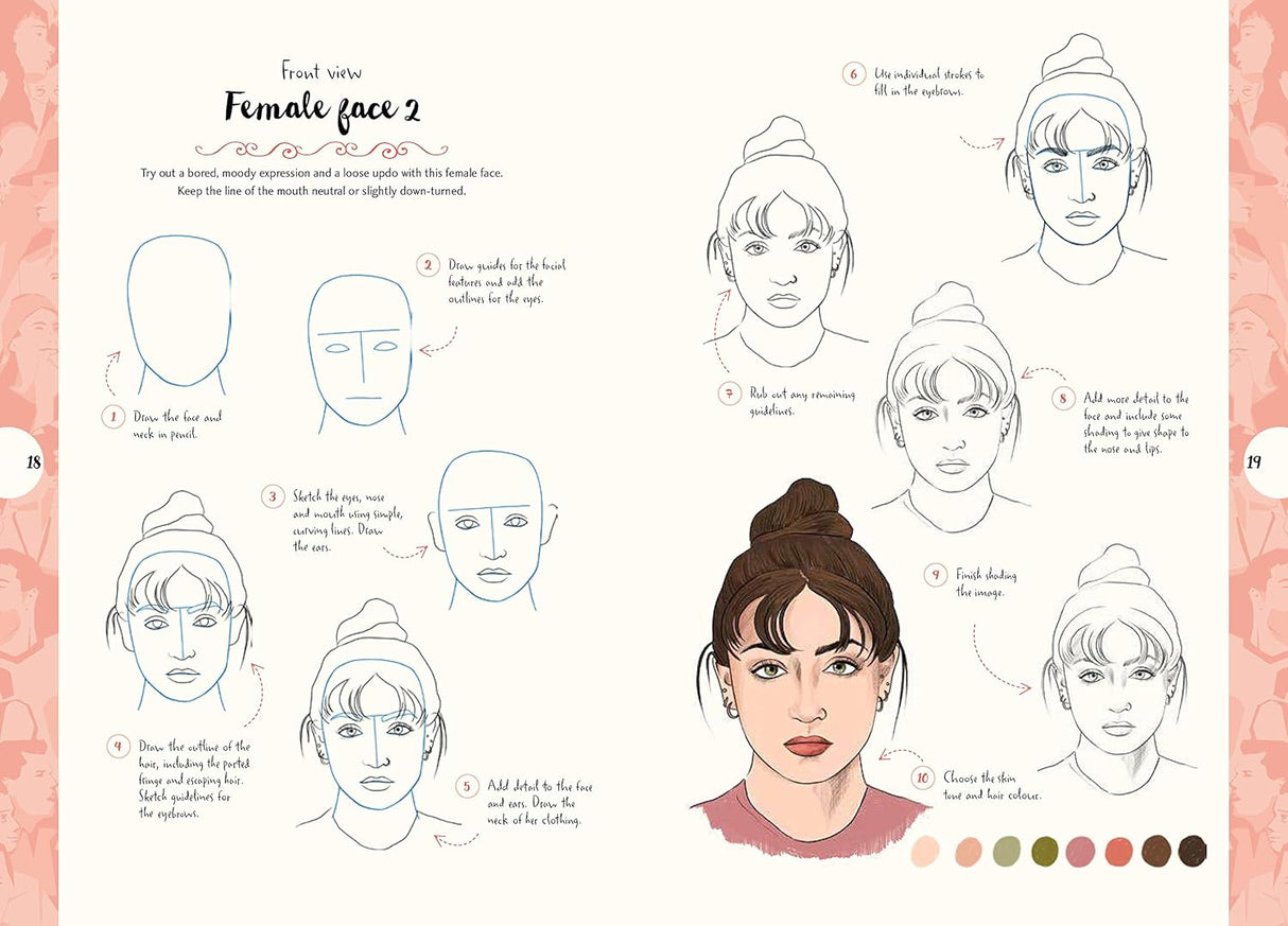 10 Step Drawing: People Book